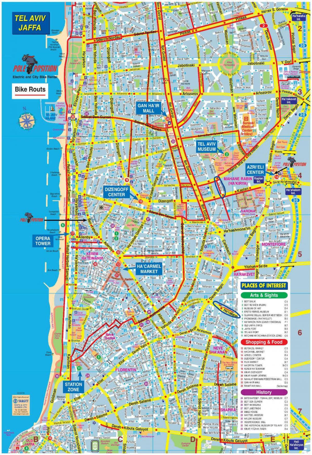 peta Tel Aviv basikal